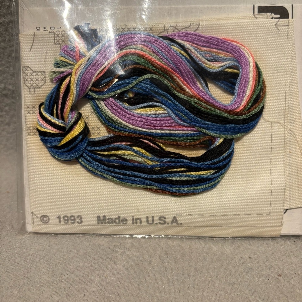 Dimensions stamped cross-stitch kit Country @ Heart Vintage 1993 Made in USA new - Picture 3 of 5